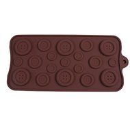 Tint 19Pcs Buttons Silicone Mold Chocolate Ice Sugar Craft Cake Mould Tools