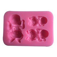 "3 Sleeping Baby Silicone Mold Fondant Soap Mould Cake Decorating" shopping N3