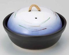 Matsuba for 1-2 persons 6.1inch Donabe Japanese Hot pot Black Ceramic Made in Japan