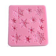 Elegance4beauty(TM) Novelty Fresh Snowflake Silicone Fondant Cake Mold Chocolate