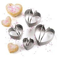 RSVP Endurance Heart Shaped Biscuit Cutter, Set of 4