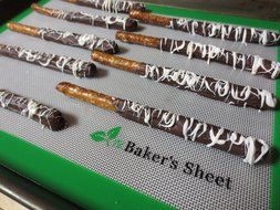 Silicone Baking Mat - Non-stick Bakeware with Fiberglass Core - Best Professional Cookie Sheet Liner - Fits Half...