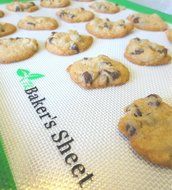 Silicone Baking Mat - Non-stick Bakeware with Fiberglass Core - Best Professional Cookie Sheet Liner - Fits Half... N3