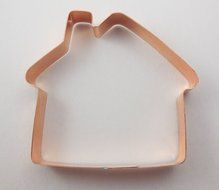 Simple House Copper Cookie Cutter N3