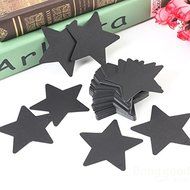 Bargain World 50pcs Five Star Paper Label Kraft Paper Hanging Tags Wedding Party Gift Labels N5