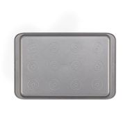 Cake Boss Basics Nonstick Bakeware 10-Inch by 15-Inch Covered Cookie Pan, Gray N9