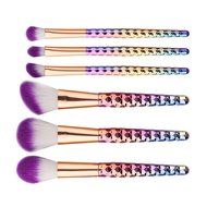 Mikey Store Cosmetic Makeup Brush Makeup Brush Eyeshadow Brush (6pc Multicolo B) N6