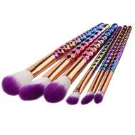 Mikey Store Cosmetic Makeup Brush Makeup Brush Eyeshadow Brush (6pc Multicolo B) N8