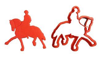 Horse and Rider Cookie Cutter (5.5 inch)