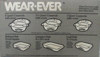Wearever Glass Ovenware 8'x12 1/4 " Lasagna Dish American Wheat Pattern N2