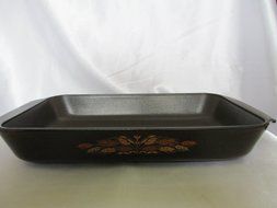 Wearever Glass Ovenware 8'x12 1/4 " Lasagna Dish American Wheat Pattern N3