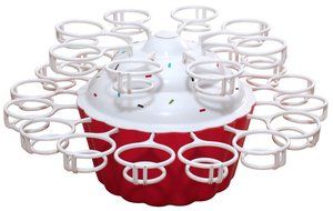 Mrs. Fields Dessert Diva All-in-One Dessert Carrier and Server, Red N12