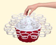 Mrs. Fields Dessert Diva All-in-One Dessert Carrier and Server, Red N17