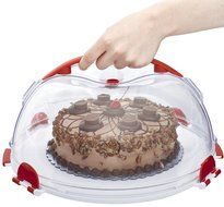 Mrs. Fields Dessert Diva All-in-One Dessert Carrier and Server, Red N19