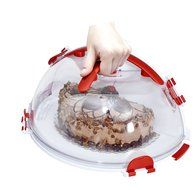 Mrs. Fields Dessert Diva All-in-One Dessert Carrier and Server, Red N21