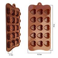 Silicone Heart Chocolate Molds Jelly Ice Molds Cake Mould Bakeware