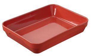 Revol 644218 Happy Cuisine Rectangular Baking Dish, 13-1/2 by 9-1/4-Inch, Pepper Red