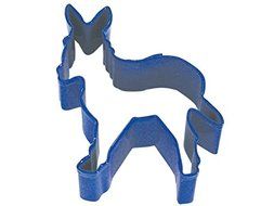 R&amp;M Donkey 3.5&quot; Cookie Cutter Navy Blue With Colored, Durable, Baked-on Polyresin Finish