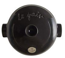 Emile Henry Ceramic Bread Cloche Charcoal, Mure Peyrot Boulange Lame, Banneton Proofing Basket Round 8 Inch Bundle N3