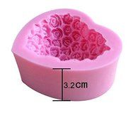 Lariy Baking Silicone Cake Mold Bakeware Decorating Gum Paste Fondant Clay Soap Rose N4