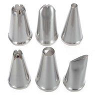 &quot;6pcs Stainless Steel Cake Decoration Icing Piping Nozzle tip&quot; shopping