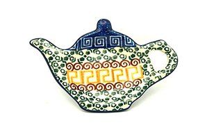 Polish Pottery Tea Bag Holder - Autumn