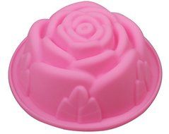 Pink Rose-shape Silicone Ice Chocolate Cake Jelly Candy Mold Mini Tray Pan Cube