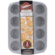 12-Cup Non-Stick Covered Muffin Pan, Silver