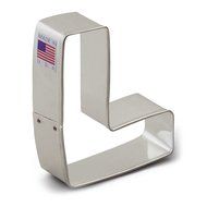 Ann Clark 3-Inch Letter &quot;L&quot; Cookie Cutter | Tin-Plated Steel | Dishwasher Safe | Measures 3&quot; L x 3&quot; W | Made in...