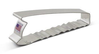Ann Clark Saw Cookie Cutter - 5.5 Inches - Tin Plated Steel