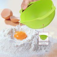 Nuovoware Mixing Bowls Set, Premium 10 PCS Colorful Plastic Versitile Mixing Bowls with Handles, Including Container... N6