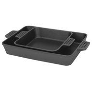 Bayou Classic 2 piece cast Iron Baking Pan Set Oven Safe Temp: 800-Degrees F