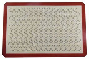 Homankit Silicone Baking Mat for Macarons, Full Sheet Size 15 3/4" x 23 5/8" Coffee, Reusable Non-Stick Liner...