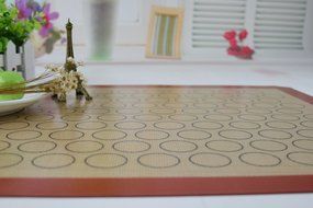 Homankit Silicone Baking Mat for Macarons, Full Sheet Size 15 3/4" x 23 5/8" Coffee, Reusable Non-Stick Liner... N2