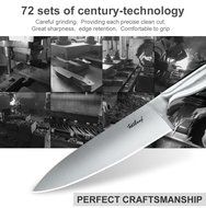 Chef Knife Stainless Steel 8-inch Blade Kitchen Knives Forged High-carbon Chef&rsquo;s Knife Fasslang&reg; All Stainless... N6