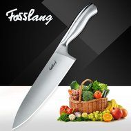 Chef Knife Stainless Steel 8-inch Blade Kitchen Knives Forged High-carbon Chef&rsquo;s Knife Fasslang&reg; All Stainless... N8