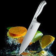 Chef Knife Stainless Steel 8-inch Blade Kitchen Knives Forged High-carbon Chef&rsquo;s Knife Fasslang&reg; All Stainless... N9