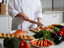 Chef Knife Stainless Steel 8-inch Blade Kitchen Knives Forged High-carbon Chef&rsquo;s Knife Fasslang&reg; All Stainless... N11