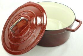 Martha Stewart Enameled Cast Iron 6 qt. Round Casserole N2