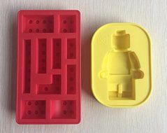 One Set Lego and Robot Type Muffin Sweet Candy Jelly Fondant Cake Chocolate Mold Silicone Tool Baking Pan N2