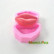 Mom&amp;pea 0518 Lips Shaped Silicone Mould for Fondant Cake Sugar Paste Cake Decoration 3d Cake Toppers Mold Soap... N2
