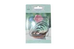 blackcell Gum Paste Fondant 7-Piece Rose Petal Cutter Set, 1/2-Inch to 2-3/4-Inch (Silver) N3