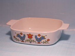 Vintage Corningware 1 Qt Country Festival Casserole dish with Lid A-1-B
