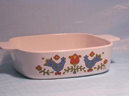 Vintage Corningware 1 Qt Country Festival Casserole dish with Lid A-1-B N2