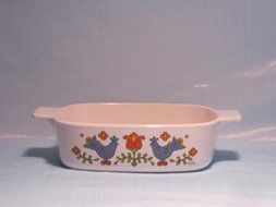 Vintage Corningware 1 Qt Country Festival Casserole dish with Lid A-1-B N3