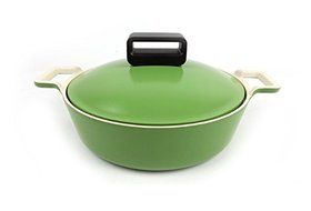 Neoflam Cube 24cm Casserole Pot with Ecolon Coating (Deep red) N5