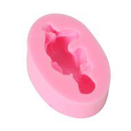 crownroyaljack Sleeping Baby Shape Candy Baking Chocolate Silicone Food Mold, Pink N2