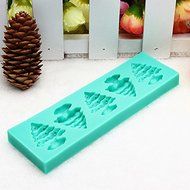 "dipshop Silicone Christmas Tree Mold Sugar Fondant Cake Mold Baking Tools" shopping N5