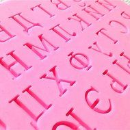 "Russian Alphabet Letter Cake Fondant Mold Silicone Mould Baking Tool" shopping N6