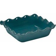 Emile Henry Ruffled Square Baking Dish 9.4" - Blue Flame